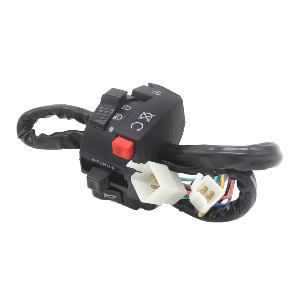 5 Function Universal Left Handlebar Headlight Engine Start Run Off Switch For 150CC 200CC 250CC 300CC Chinese ATV 4 Wheeler