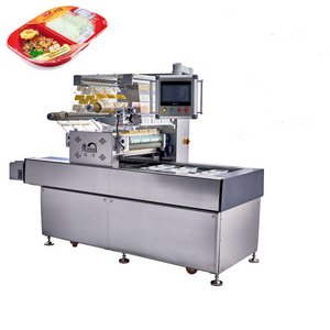 fast food tray sealing machine automatic modified atmosphere packaging machine MAP gas tray sealer