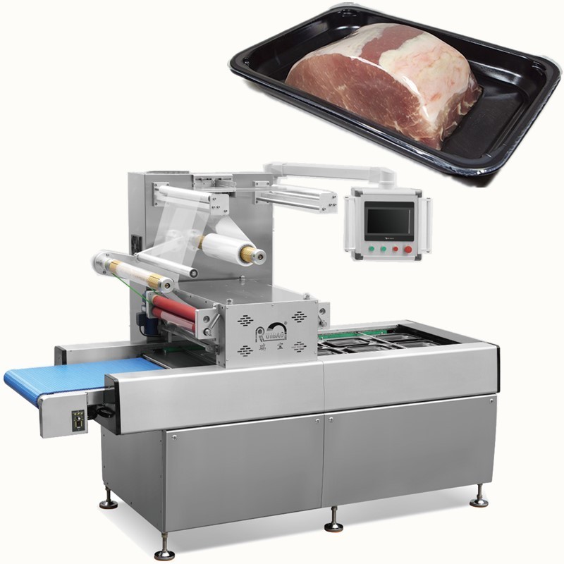 Pork meat skin vacuum pack machine 540 VSP automatic vacuum tray sealer