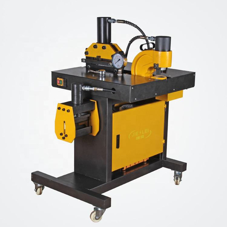 DHY-200 max 200 x 12 mm hole punching cutting bending 3 in 1 processing copper hydraulic busbar bending machine