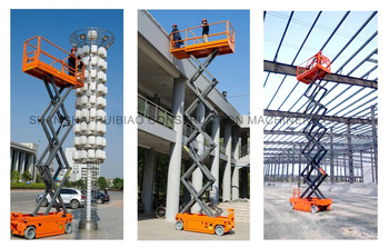 Hydraulic automatic scaffolding working platform truck mounted scissor lift platform