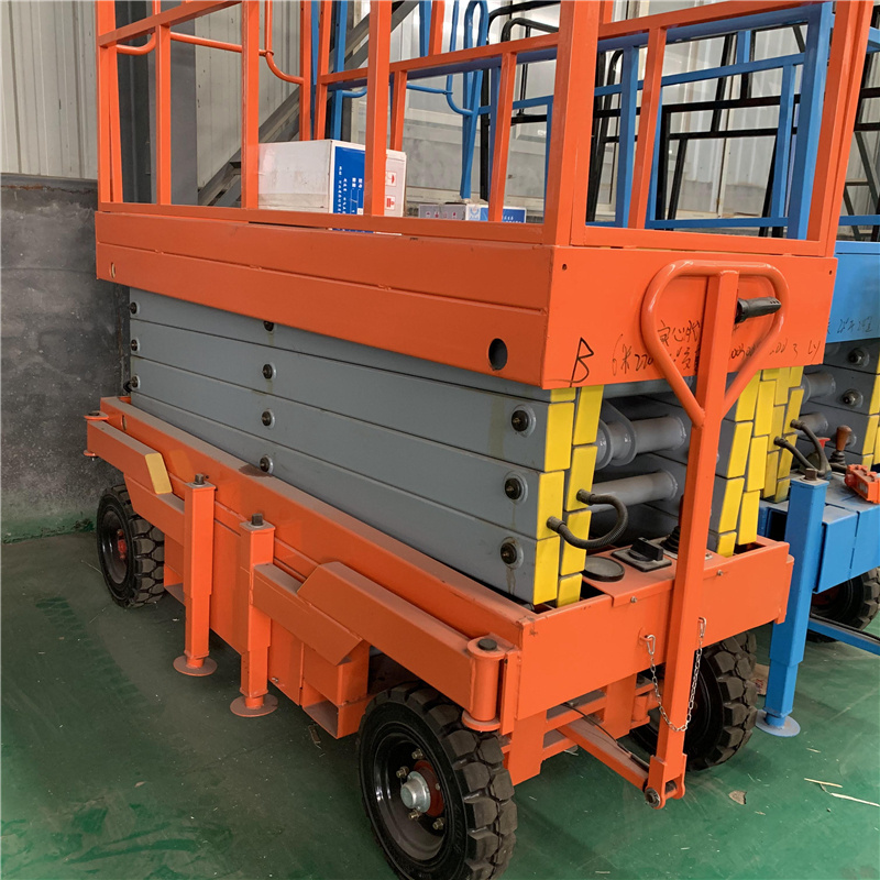 Trailer Mounted Small Electric Elevator Mobile Hydraulic Cargo Scissor Aerial Working Truck Lift