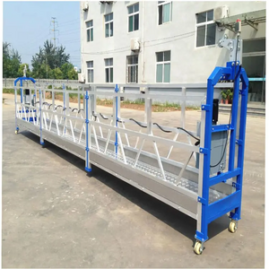 SHANGHAI ZLP630 ZLP800 ZLP1000 Facade cleaning Aluminum rope motorized suspended working platform swing stage scaffolding