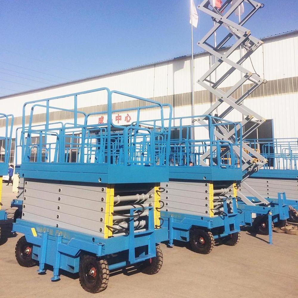 Mobile Scissor Lift Electric Hand Lift Hydraulic Trolley Small Cargo Lift