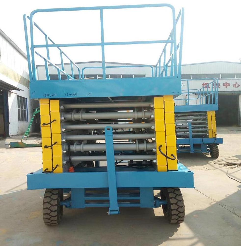 Mobile Scissor Lift Electric Hand Lift Hydraulic Trolley Small Cargo Lift