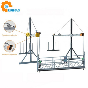 HOT SALE China Manufacturer ZLP800 Aluminum Alloy Suspended Platform/Swing Stage/lift motor system/gondola/hanging scaffold