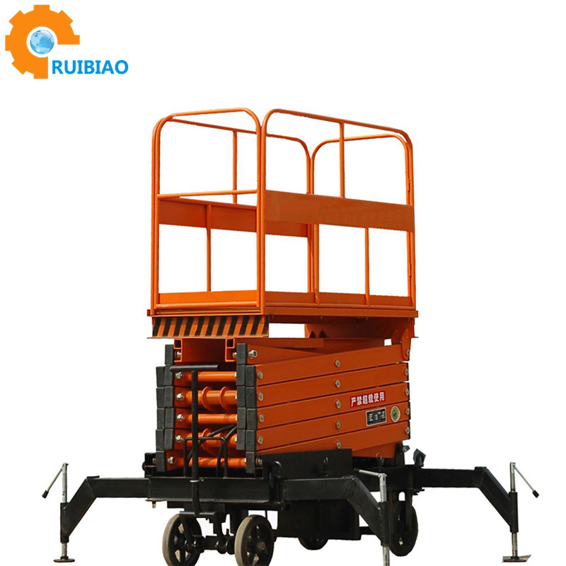 Stationary Ever-eternal Hand Crank omni Wheel Mobile Hydraulic Scissor Lift Platform For Robot Home Elevator Wheelchair