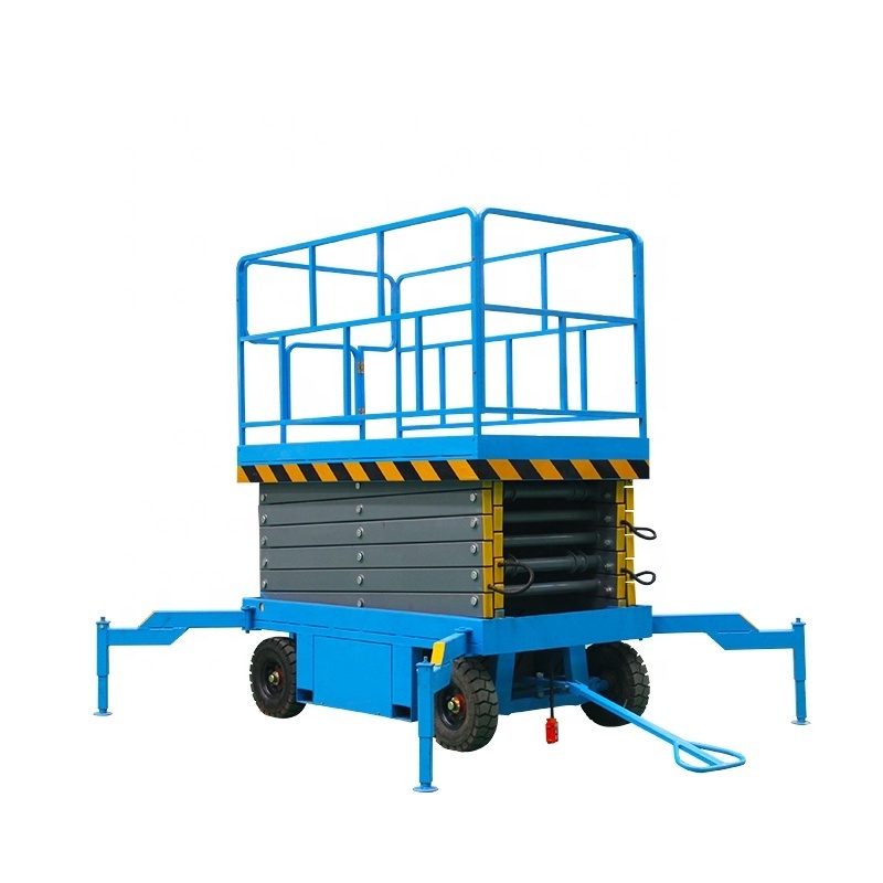 12 meter Scissor lift scaffolding 18m 500kg Hydraulic electric lift mobile scissor shear fork lift platform