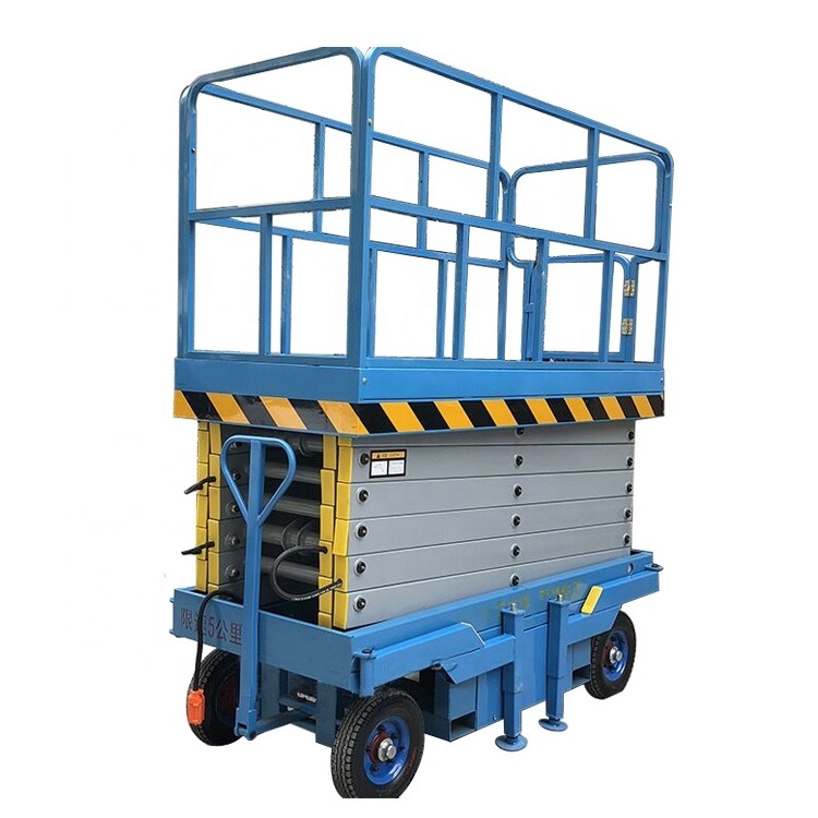 12 meter Scissor lift scaffolding 18m 500kg Hydraulic electric lift mobile scissor shear fork lift platform