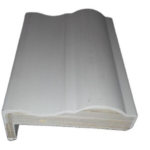 white gesso coated Primed finger joint wood door jamb door casing architraves moulding