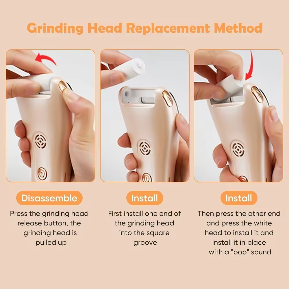 New Electric Pedicure Foot Callus File Remover Machine Household Use Callus & Hard Skin Grinder for Feet