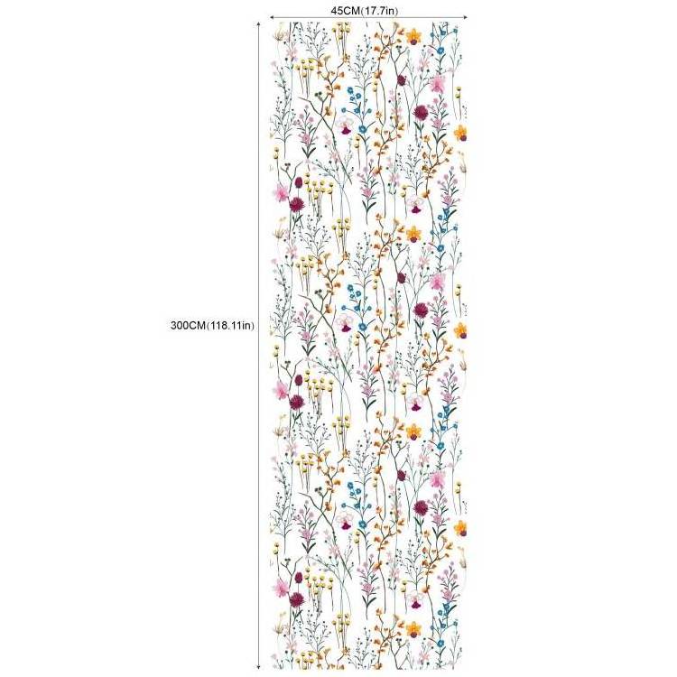 Vinyl  Farm Floral Peel and Stick Wallpaper Rolls Home Decorative Stickers Self Adhesive Wallpaper for Bedroom Living Room