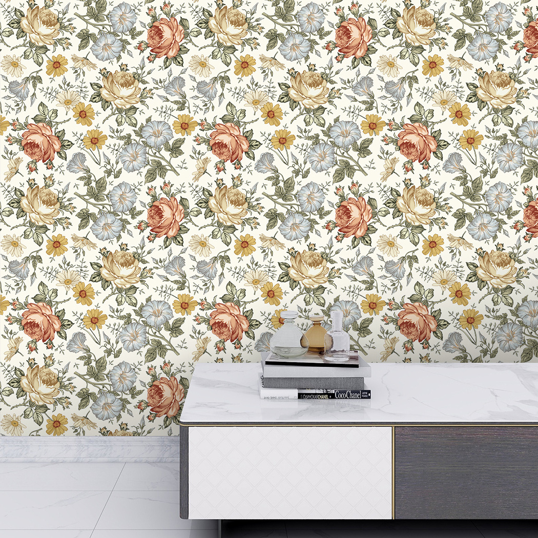 Peony Daisy Peel and Stick Wallpaper Removable Self Adhesive Waterproof  Wallpaper Wall Mural