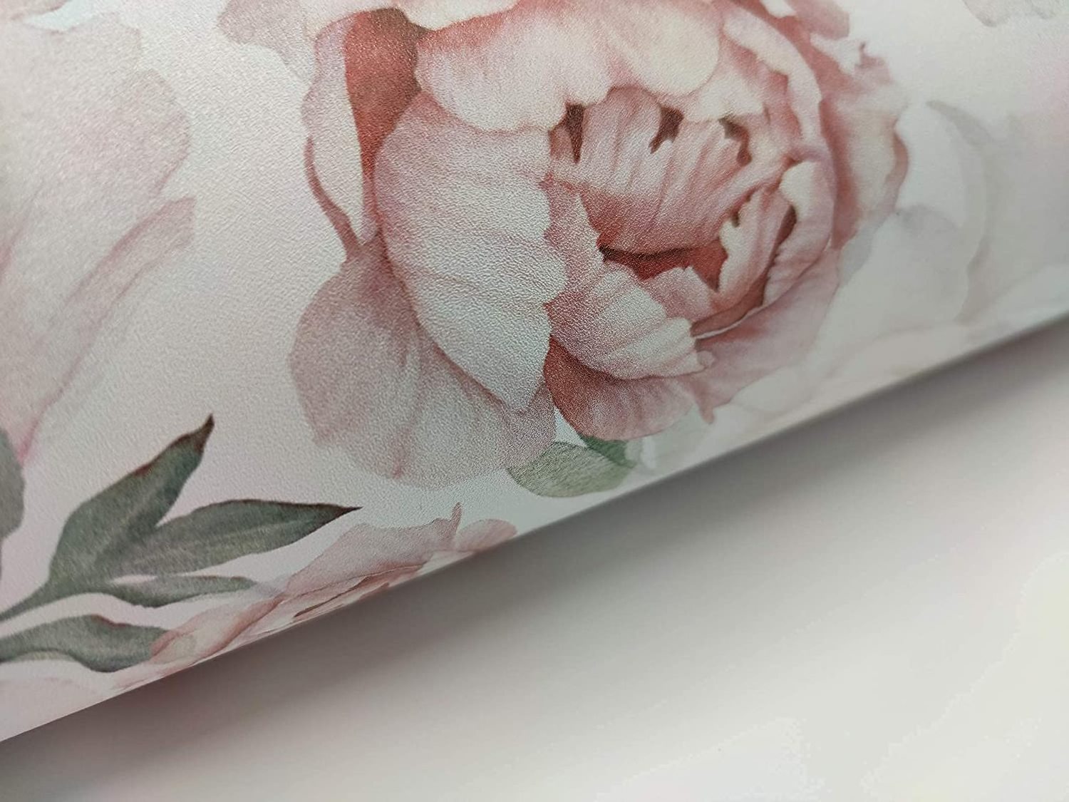 Floral Wallpaper/Wall Coating Peel and Stick Self Adhesive Removable Watercolor Floral Vinyl Flower Contact Paper for Home