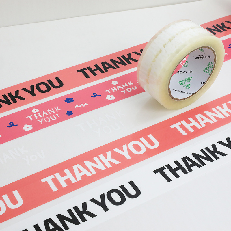 Custom Warning Box sealing tape BOPP printing sealing tape Cartoon cute Packaging tape