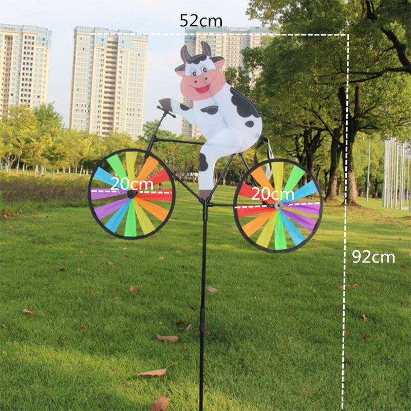 Wind Spinner 3D animal wind spinners diy Animal Bicycle garden windmill toy Wind Spinner