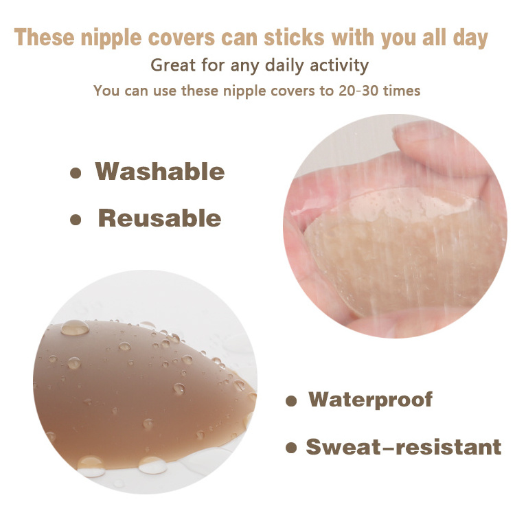 Custom 13CM Adhesive silicone Nipple Pasties Reusable Silicone Nipple Cover for big boob