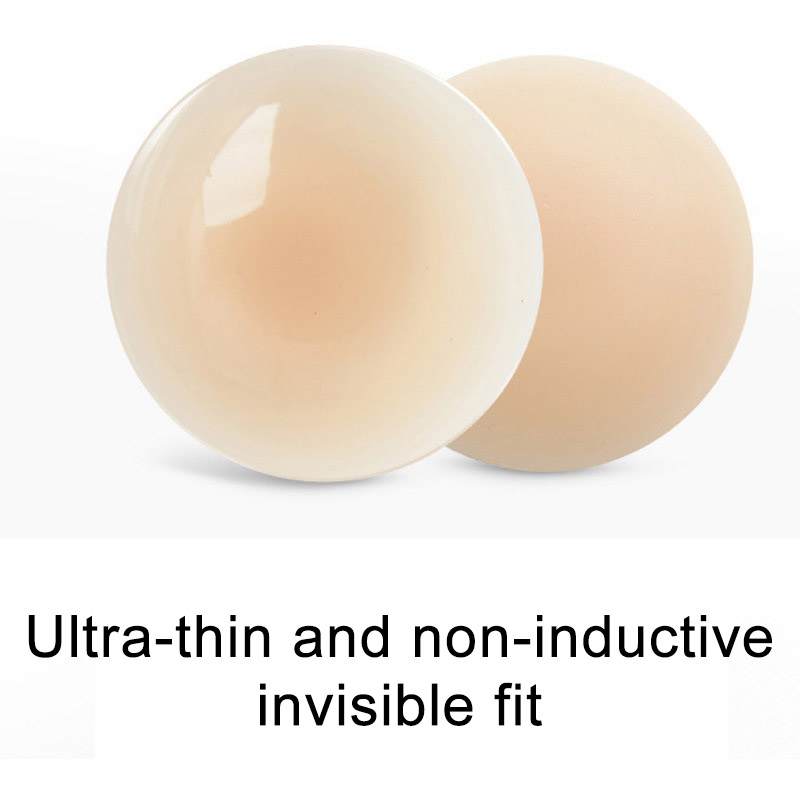 10cm custom women reusable matte bra adhesive invisible seamless opaque silicone nipple cover with packing