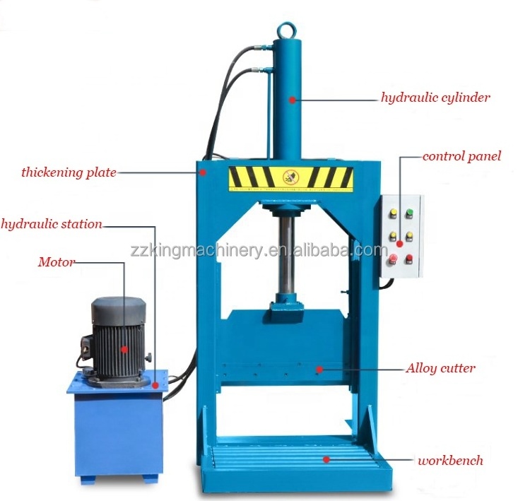 Raw Rubber Bale Cutter/Hydraulic Rubber Cutter/Rubber Sheet Cutting Machine QX-800