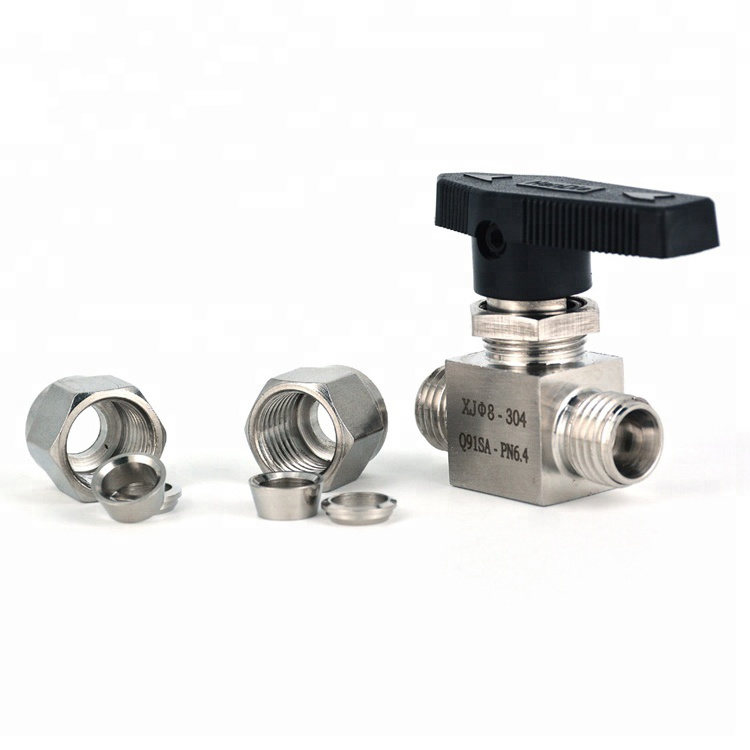 Seamless Stainless Steel Tube Pipe Fitting 2 Way Needle Valve