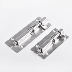 OEM Customized Stainless steel security small large slide flush surface polished chrome brass barrel door bolt