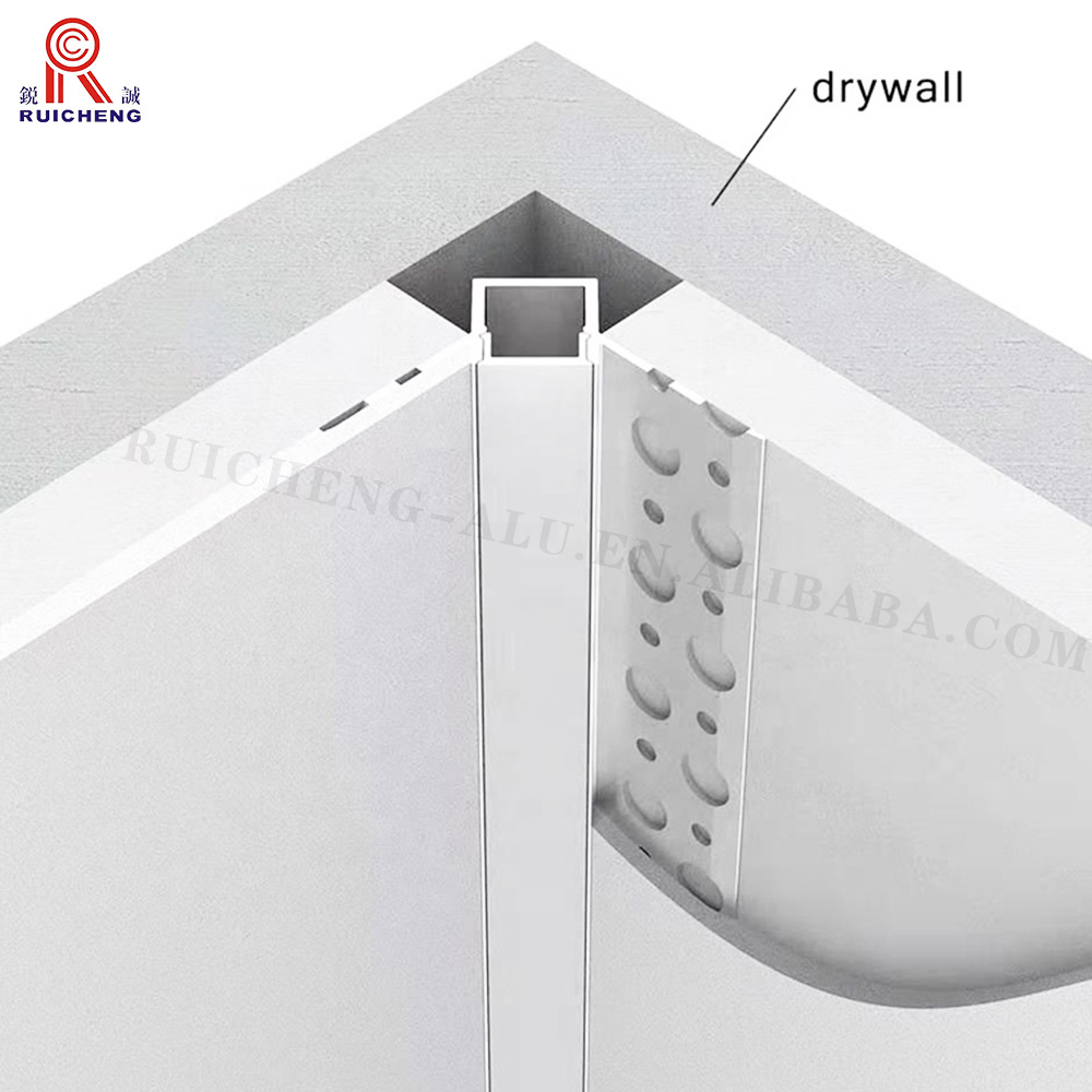 Waterproof Ceiling Light Led Strip Channel Extrusion Recessed Drywall Profile