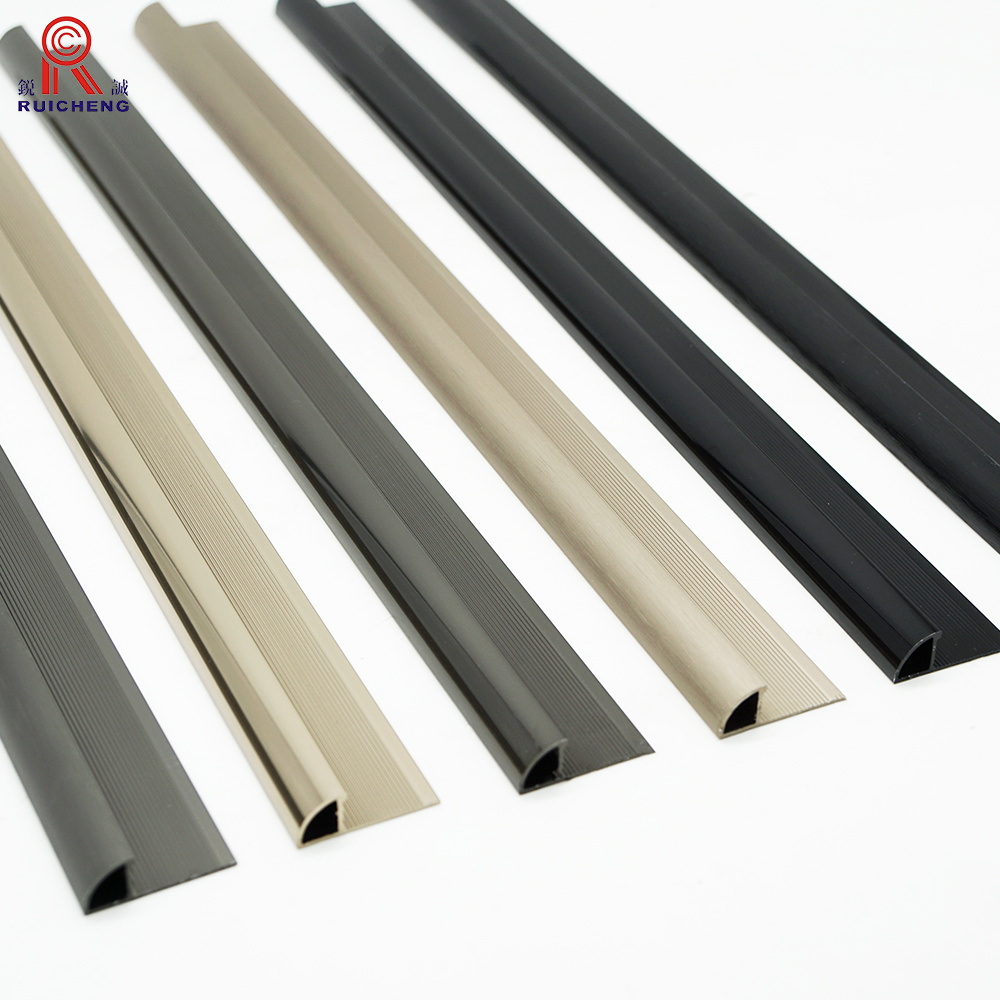 Anodized Tile Trim Aluminum Factory Profile Black Aluminum Tile Corner Trim