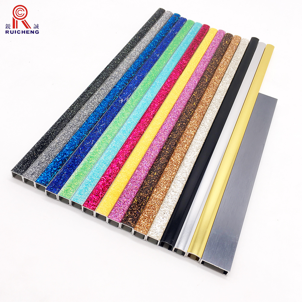 Golden Floor Border Furniture Flexible Transition Strips Tile Decorative Wall Edge Aluminum Metal Trim