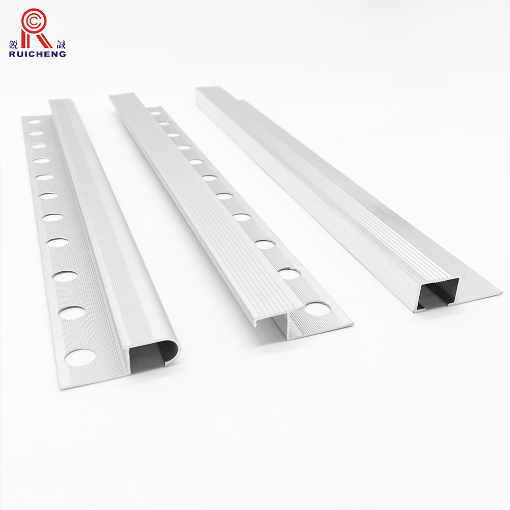 Outdoor Anti Slip Step Edging Stair Nosing Strips Floor Protection Aluminum Profile