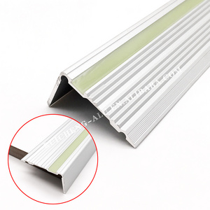 Bullnose Profile Aluminium Extruded Stair Edge Angle Nosing Non-Slip Anodized Step Edging Trim