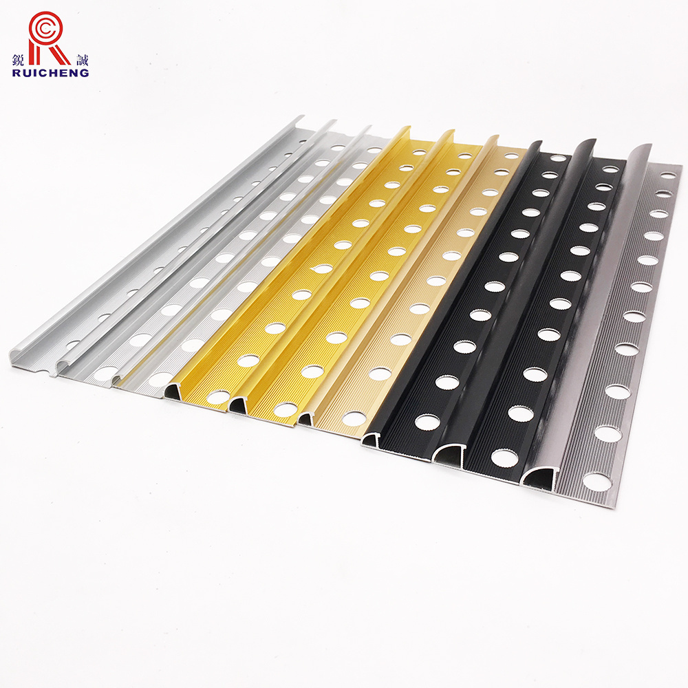 Inside Metal Strips Round Corner Ceramic Floor Tile Aluminum Mirror Edge Trim