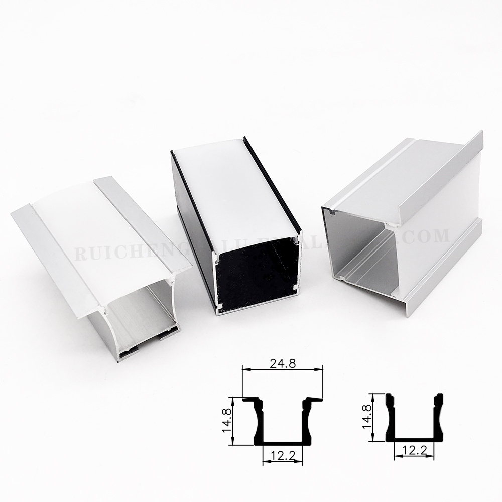 Suspended Rectangular Shape Manufacturer Customize Linear Aluminum Led Profile For Indoor Light