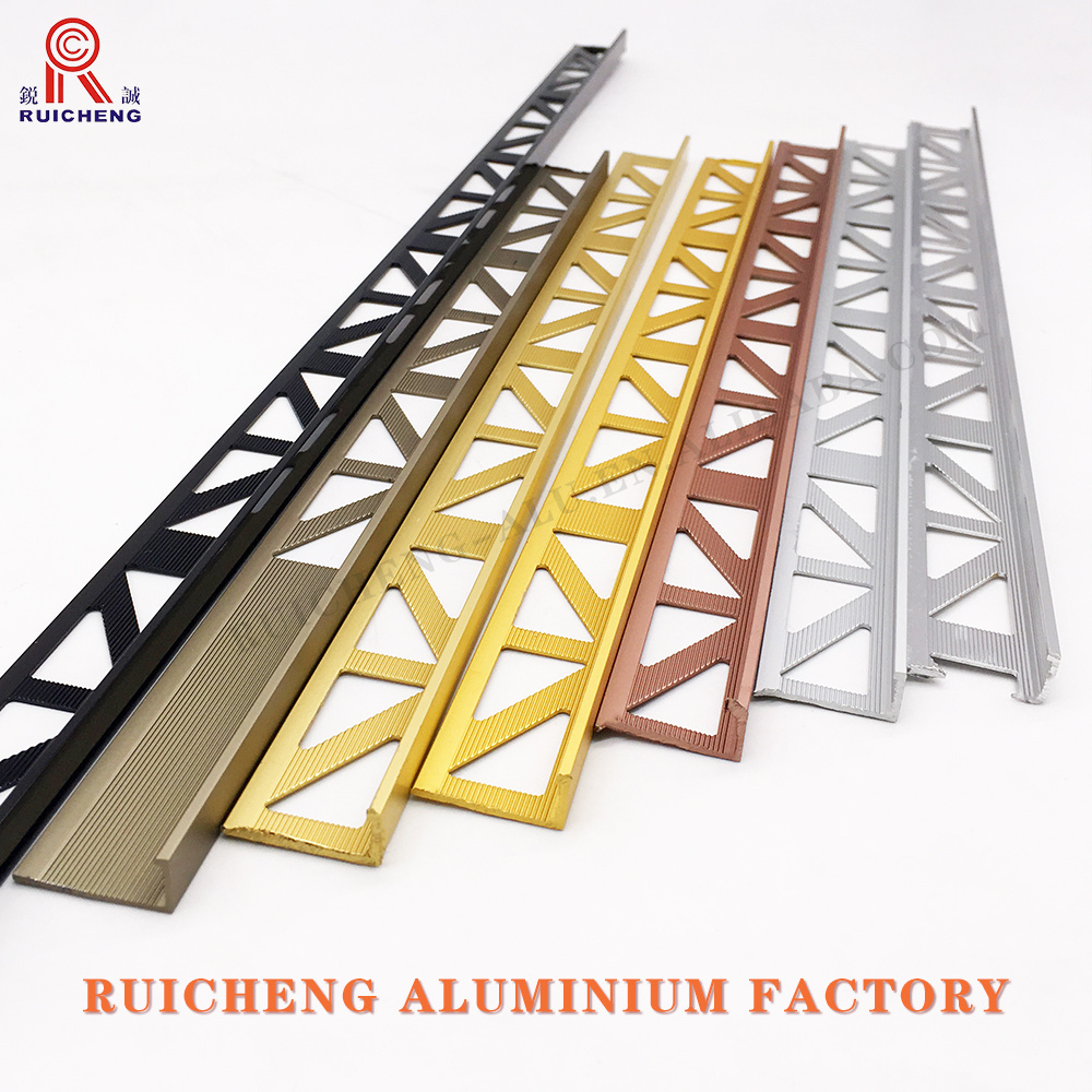 L Shape Profile Floor Ceramic Border Corner Edge Protector Border Strip Metal Angle Guard Aluminum Tile Trim