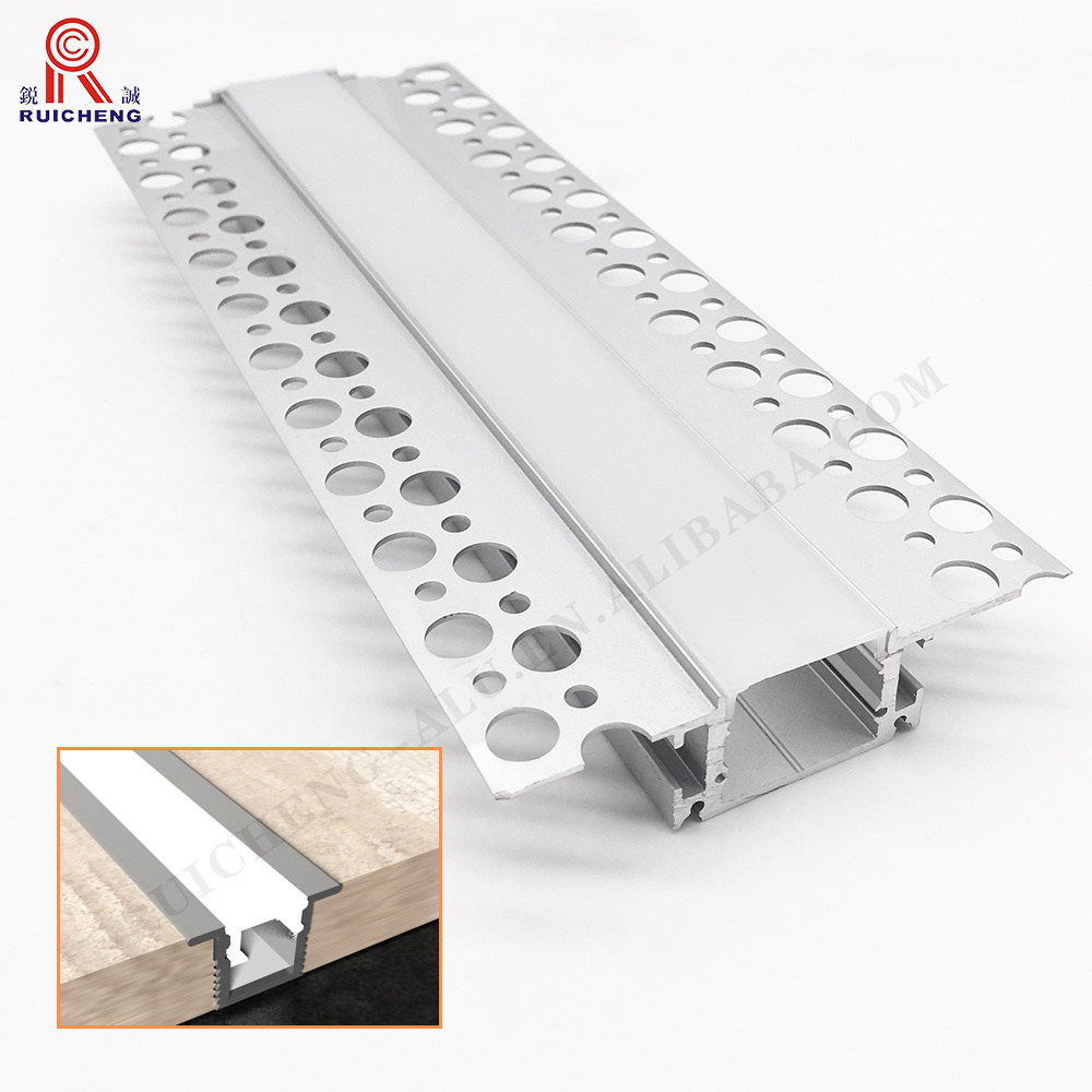 Waterproof Ceiling Light Led Strip Channel Extrusion Recessed Drywall Profile