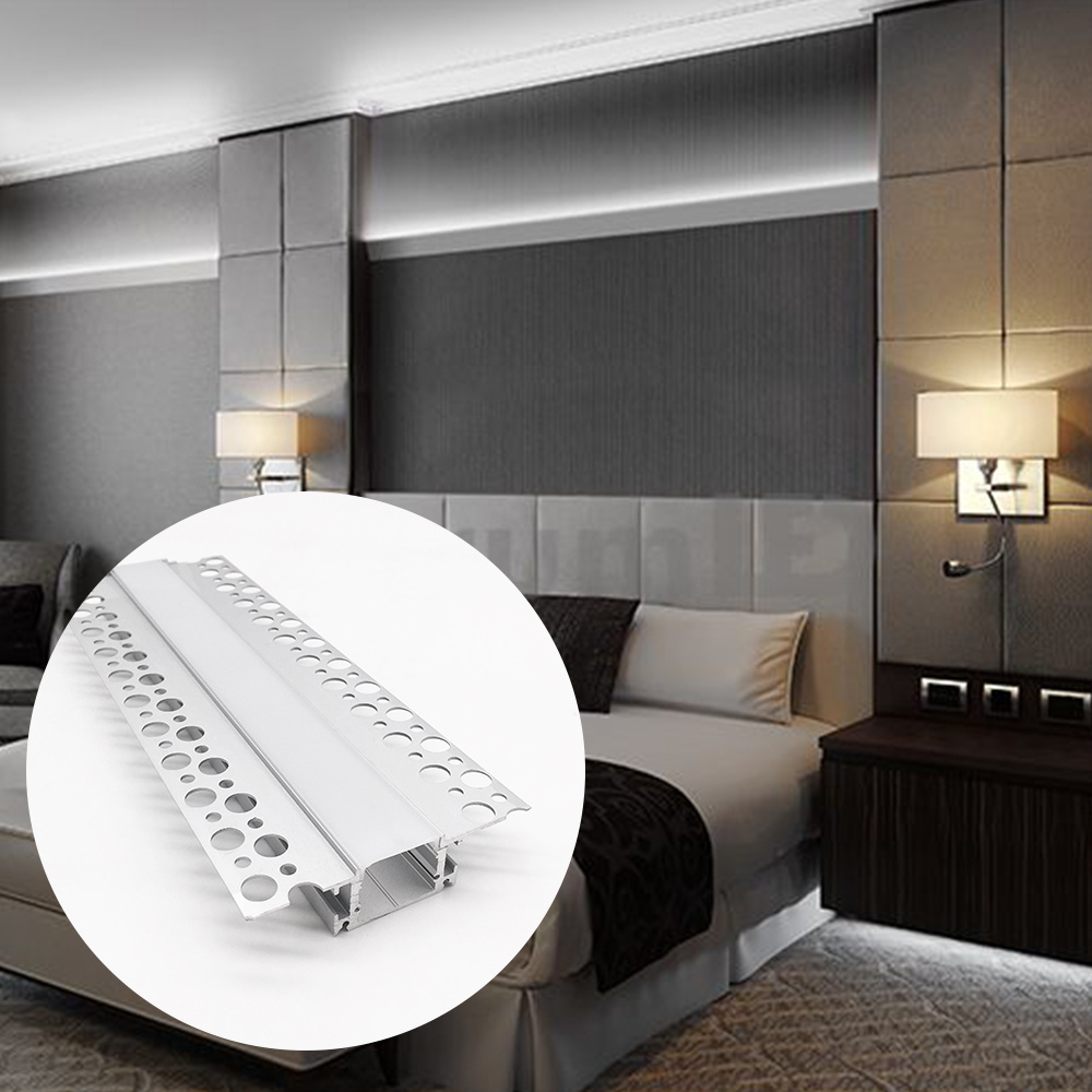 Plaster Light Led Aluminum Profiles Channel Wall Surface Mounted Led Profile