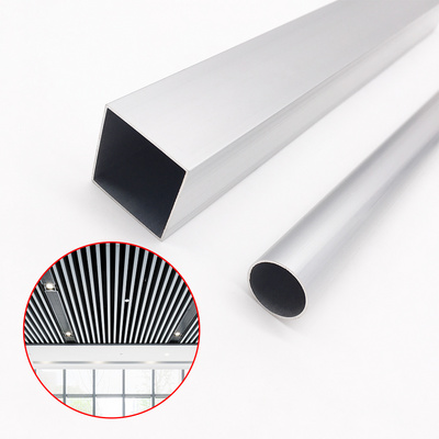 6061 small industrial sizes rectangular anodized extruded alloy price oval round square tubing metal tube aluminum pipes