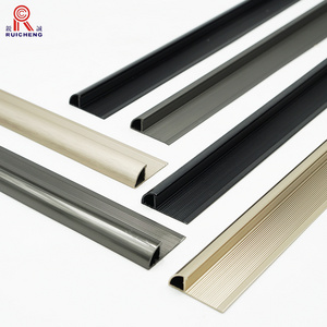 Anodized Tile Trim Aluminum Factory Profile Black Aluminum Tile Corner Trim