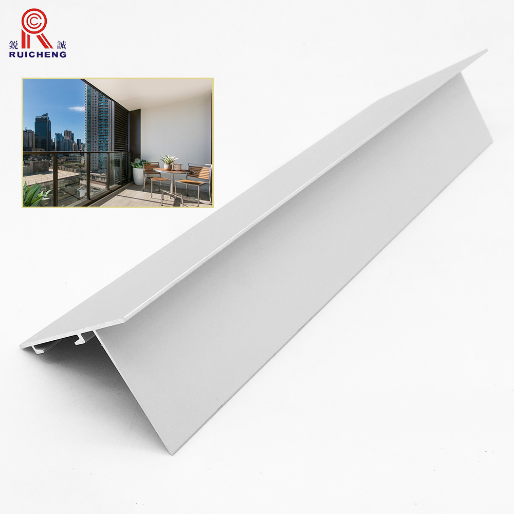 Flexible Industrial Profile Balcony Tile Edge Angle Aluminum Trim For Balconies Tile