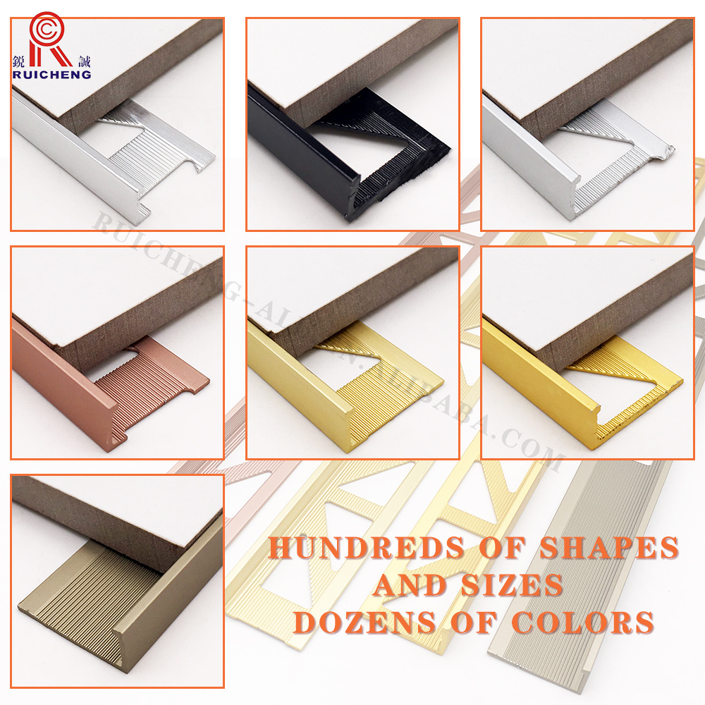 L Shape Profile Floor Ceramic Border Corner Edge Protector Border Strip Metal Angle Guard Aluminum Tile Trim