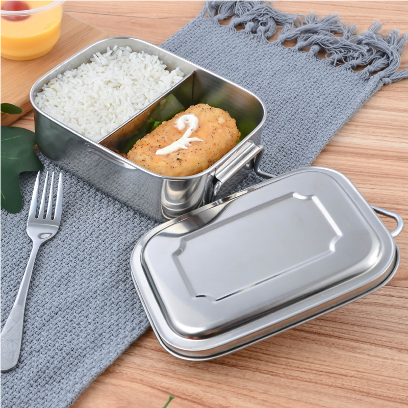 Metal Bento Lunch Box Leakproof Bento Stainless Steel Lunch Box Leak Proof With Compartment Stainless Steel Lunchbox Bento