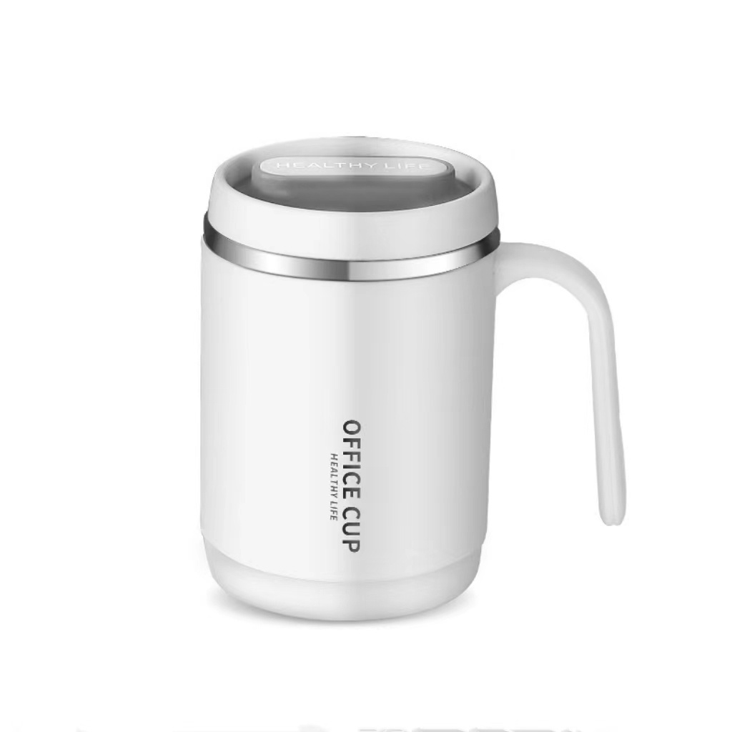 Wholesale 500ml double wall office cup 304 stainless steel coffee mug vacuum insulated tumbler with handle