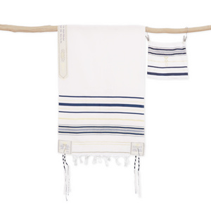 High Quality Muslim Jewish prayer 22"*70" shawl  with Matching Bag Kosher Tallit Scarves