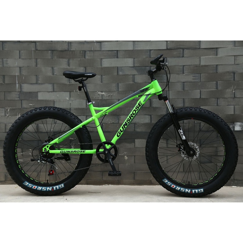 Factory Price 26 Inch High Carbon Steel Frame Adult Man Big Tyre Fat Bikes 4.0 Fat Tire Bicycle for Sale