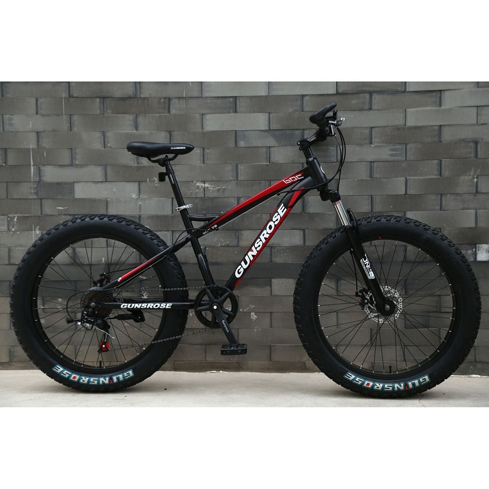 Factory Price 26 Inch High Carbon Steel Frame Adult Man Big Tyre Fat Bikes 4.0 Fat Tire Bicycle for Sale