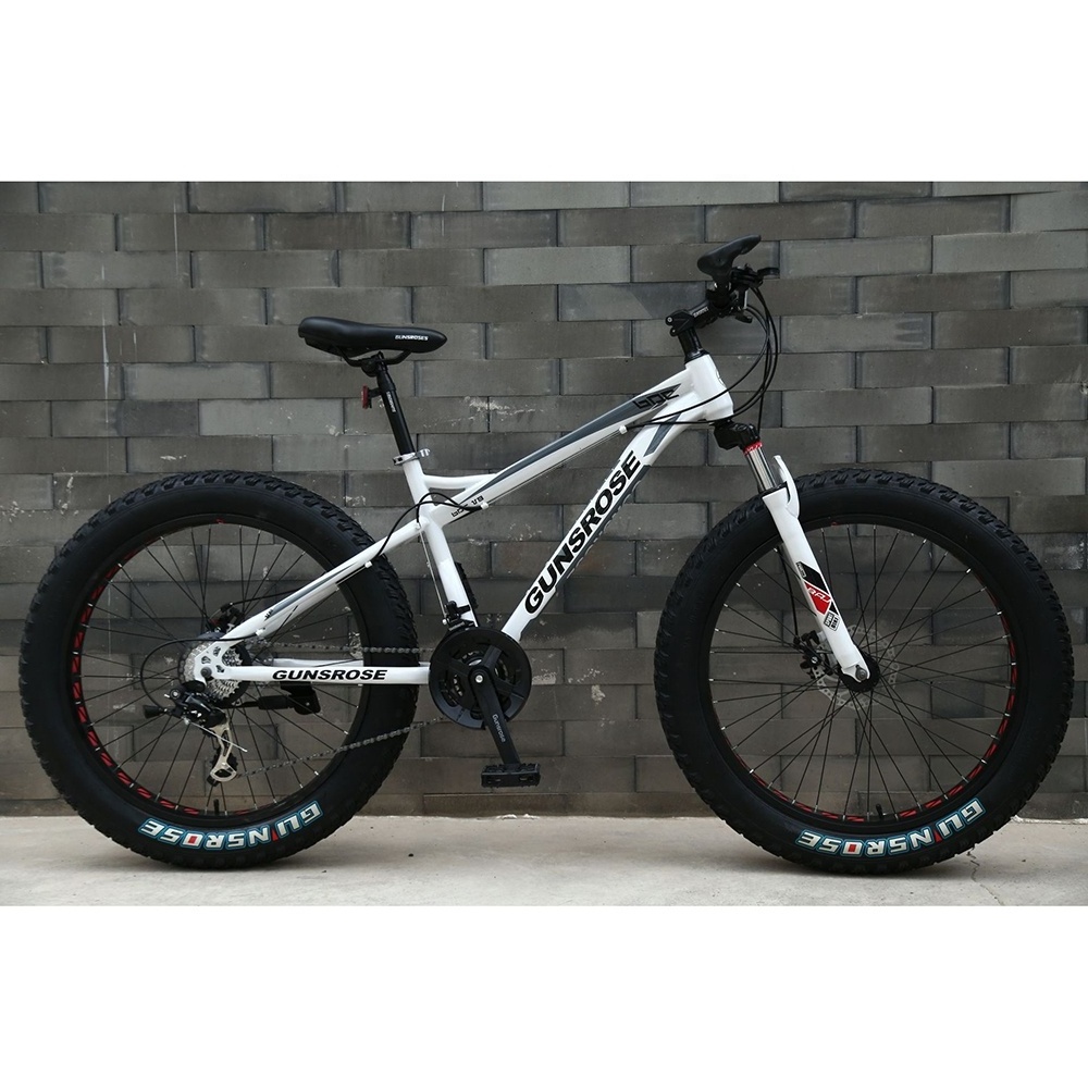 Factory Price 26 Inch High Carbon Steel Frame Adult Man Big Tyre Fat Bikes 4.0 Fat Tire Bicycle for Sale