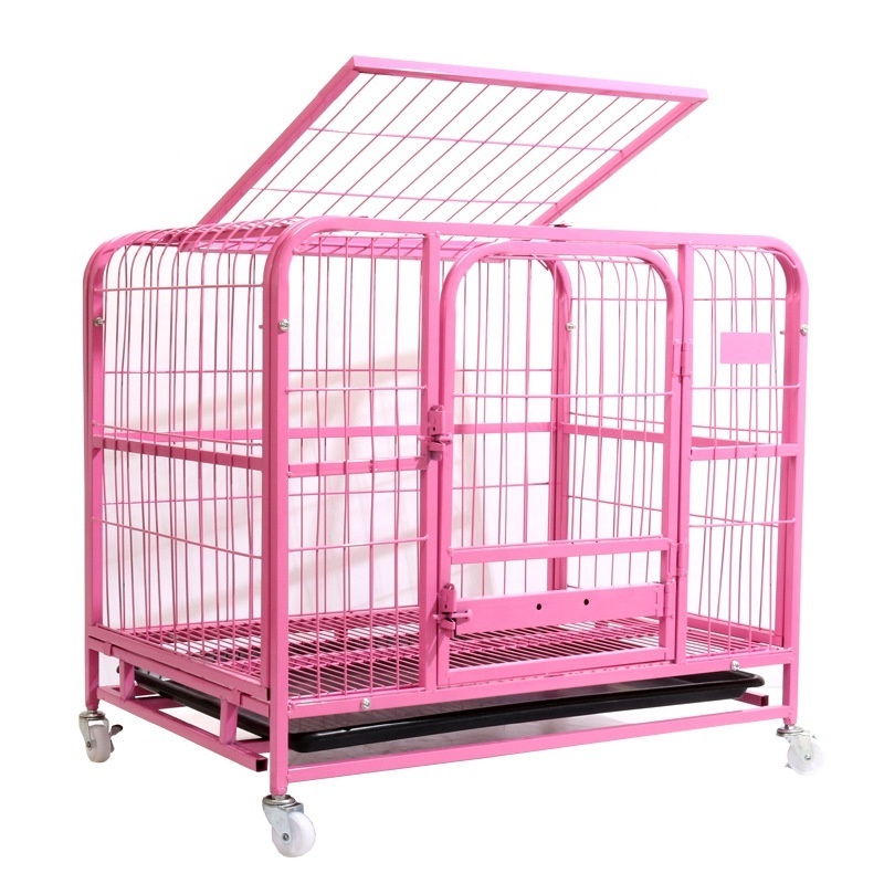 High Quality Hot Sales Multiple Sizes Single-Door & Double-Door Folding Metal Big Dog Cages Indoor Dog Kennel