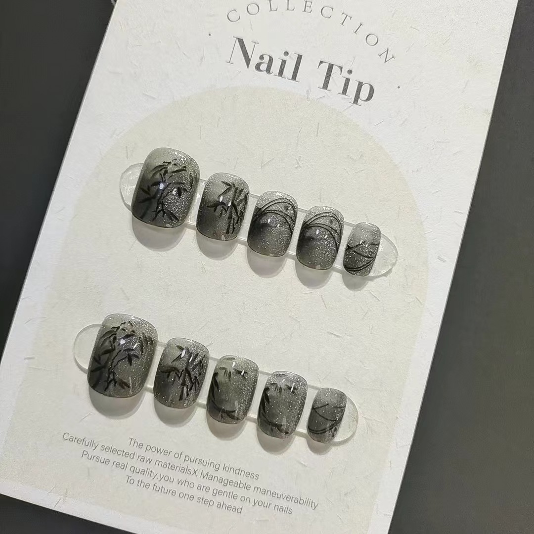 Soft Gel Press On Nails Short with Nail Glue Customized Artificial Kiss Press On Nails