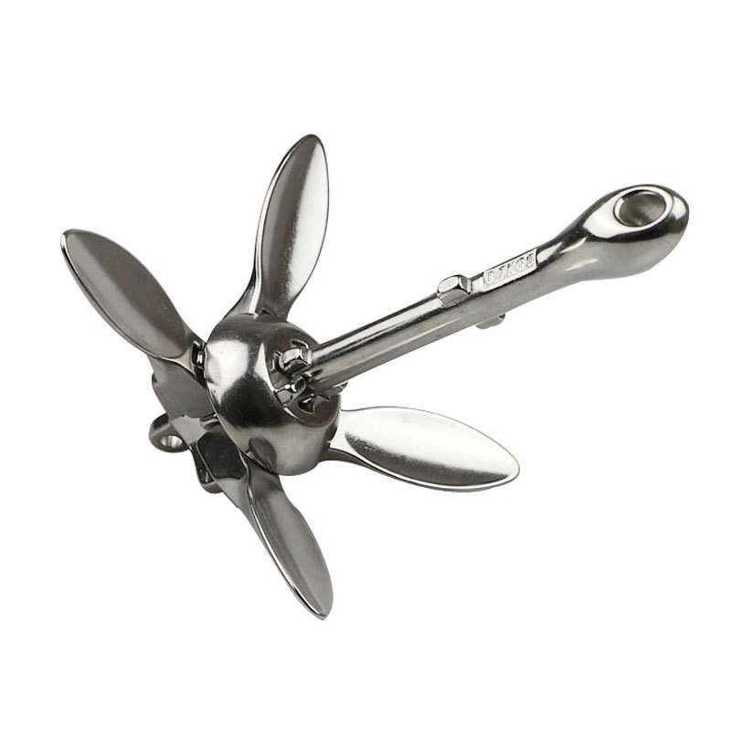 Boat Accessories Marine Hardware Wall Sand Marine Boat Umbrella Folding Anchor Hiquality Boat Drift Stainless Steel 20