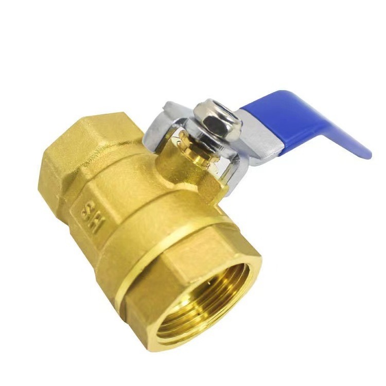 600 Wog Mixing Valve Brass Ball Valve Stop Valve In Four Water Dn 25 With Butterfly Long Handle Silver Color