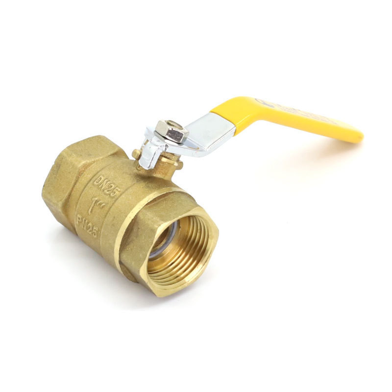 600 Wog Mixing Valve Brass Ball Valve Stop Valve In Four Water Dn 25 With Butterfly Long Handle Silver Color